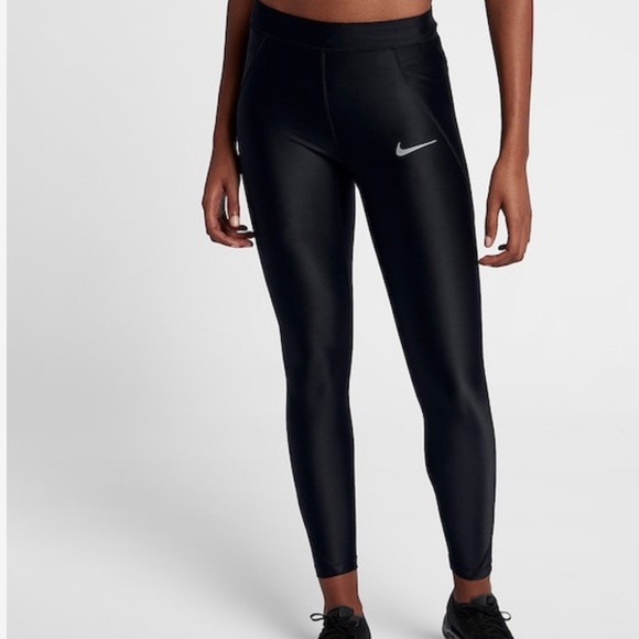 nike drawstring running tights